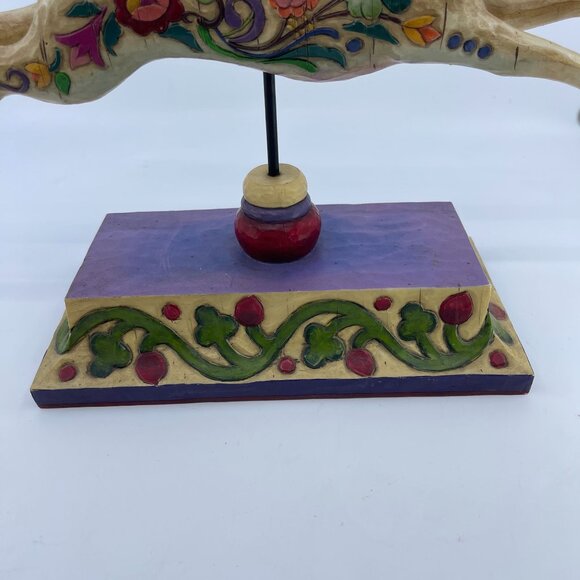 jim shore heartwood creek 2004 "running rabbit" figurine folk art style - Picture 6 of 8